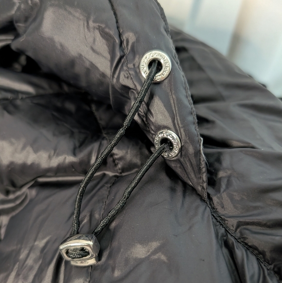 Calvin Klein Women's Hooded Packable Down Puffer Coat Jacket XL Black - Picture 10 of 11